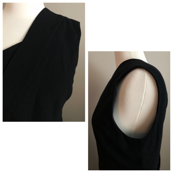 ✨Vintage EXTREMELY RARE CHANEL Ad Campaign CC Logo Button One Shoulder Dress - Picture 14 of 16